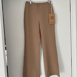 Dami CC Tan High Rise Wide Leg Trousers NWT